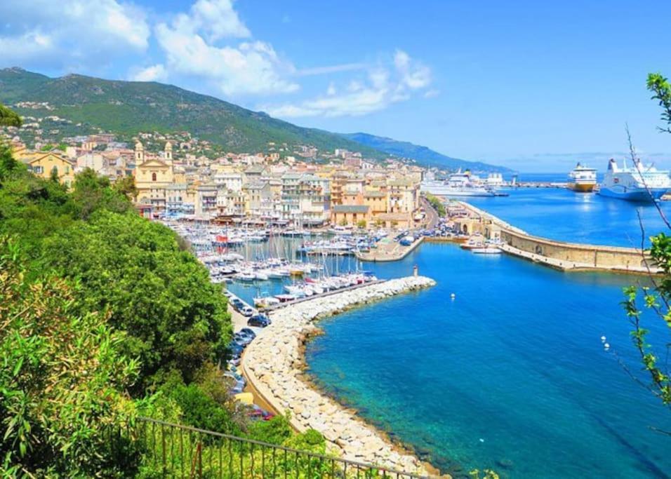 Charmant Studio Climatise Avec Parking, Au Coeur De Pietranera, Plage A 500M, Bastia A 2Km Ville-di-Pietrabugno Exterior foto